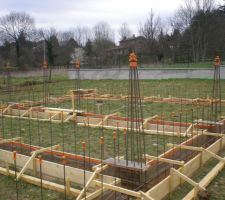 Vue g&eacute;n&eacute;rale du coffrage