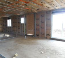 Vue du "futur salon / salle à manger"