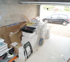Le garage en bazar, et oui on stock!!