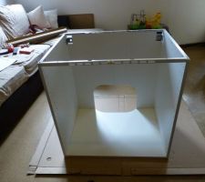 Meuble ikea sous evier largeur 80cmx 2 pour réaliser un meuble double vasque