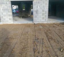 Aplatissement des Terres coté jardin