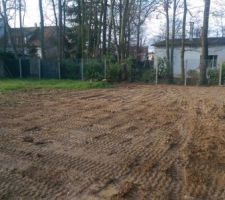 Aplatissement des Terres coté jardin