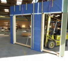 Fabrication en atelier (coté patio ouest)