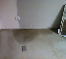 Dernière découverte du week-end après les pluies de la semaine dernière : Prises d'eau dans le bureau, chape imbibée...
quand je pense que j'ai payé le Hors d'eau!!!!