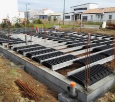 Le vide technique en cours de r&eacute;alisation