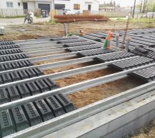 Le vide technique en cours de r&eacute;alisation