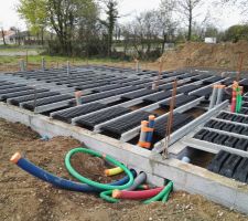 Le vide technique en cours de r&eacute;alisation