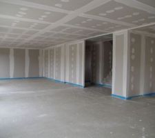 Chape du plancher chauffant coulée