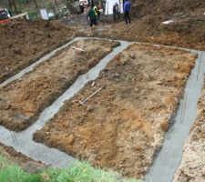 Preparation et coulage des fondations