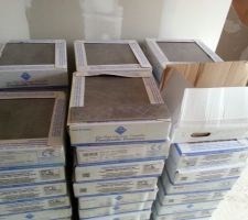 Livraison du carrelage.