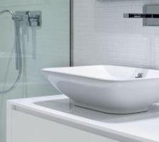 Inspiration douche mosaique blanche