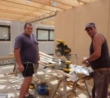 Philippe et Mathieu, les charpentiers