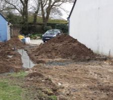 Fondations de l'agrandissement