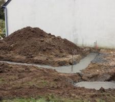 Fondations de l'agrandissement