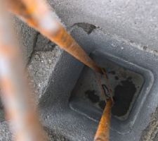 Les raidisseurs ont bien été scellés chimiquement