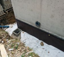 Ventilation VS et drain périphérique
