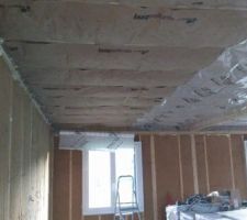 Isolation du plafond/plancher: Pose du pare-vapeur vario.......