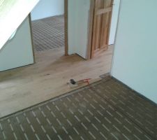 Réalisation du parquet du 1er etage