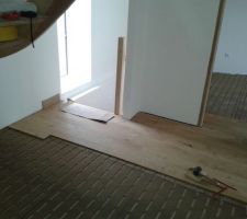 Réalisation du parquet du 1er etage