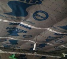 Isolation plafond du garage en 200mm
