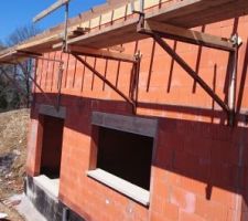 Travaux charpente_Vue côté Sud