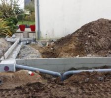 Tuyauterie eaux de pluie raccordement sur existant