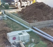 Pr&eacute;paration tuyauterie eaux us&eacute;es et eaux de pluie