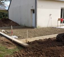 Pr&eacute;paration pour la dalle
