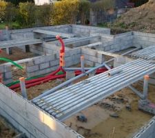 Mise en place des r&eacute;seaux et &eacute;vacuations ....