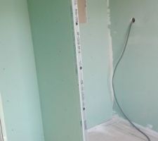 Salle de bain et trou futur niche