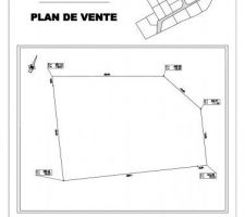 Plan de vente du terrain