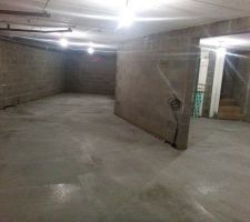 La chape est terminée.