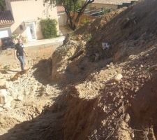 Début du terrassement