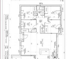Plan de la maison semi définitif par Maison Vigery