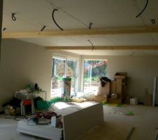 Plafond pièce de vie finit