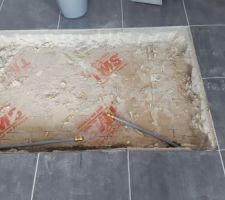 Réparation tube plancher chauffant