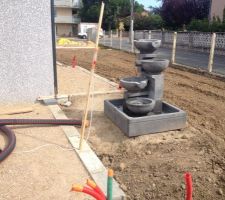 Construction de notre terrasse en pavés de Navarre