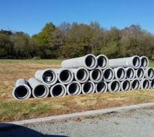 Buse b&eacute;ton &eacute;tanches diam400 &eacute;tanches pour reboucher le foss&eacute;