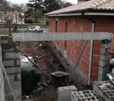 Abri de jardin - élévation des murs