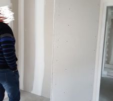 Nouvelle cloison du placard