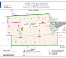 Plan de masse lotissement
