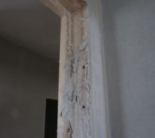 Plâtre sur huisseries intérieures