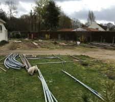 D&eacute;montage serre et garage existants