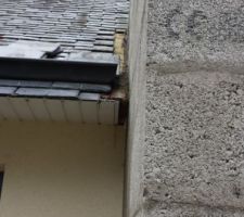 Raccordement &agrave; l'&eacute;xistant rajout de b&eacute;ton