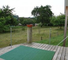 Terrasse carport en meleze