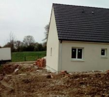 Enduit facade en cours