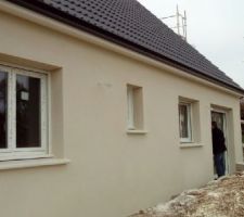 Enduit facade en cours