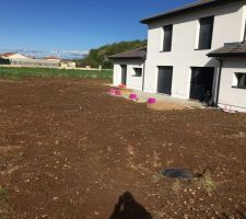 Vue apres etalement des terres