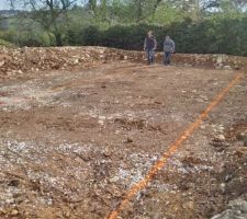 Tracage des fondations de la maison
