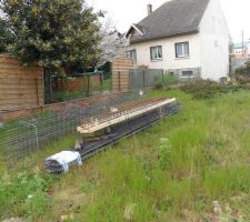 Entreposage des fers &agrave; b&eacute;tons pour les fondations